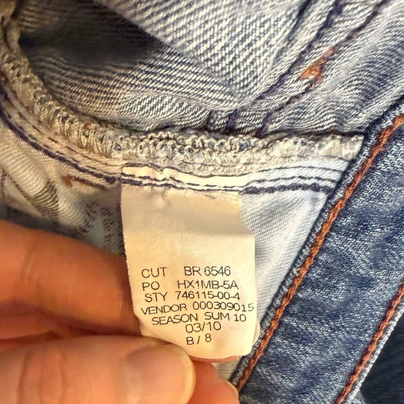 Banana Republic Jeans Women Size 26 Skinny Vintage Low Rise Blue Denim 28X25 - Picture 13 of 16